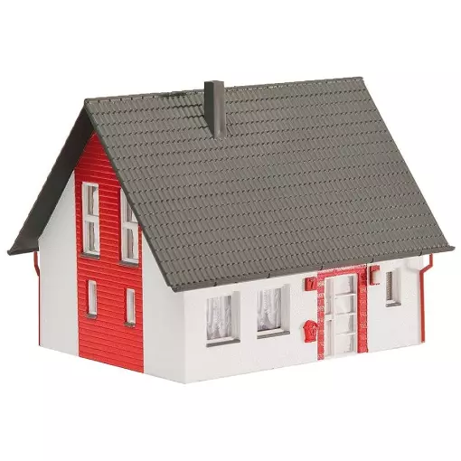 Casa unifamiliar roja HO 1/87