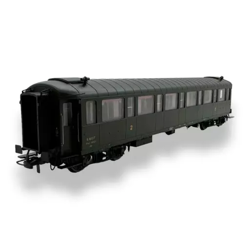 Voiture métallisée Ex-PLM REE Modèles VB459 vert 306 - HO 1/87 - SNCF - EP III.B