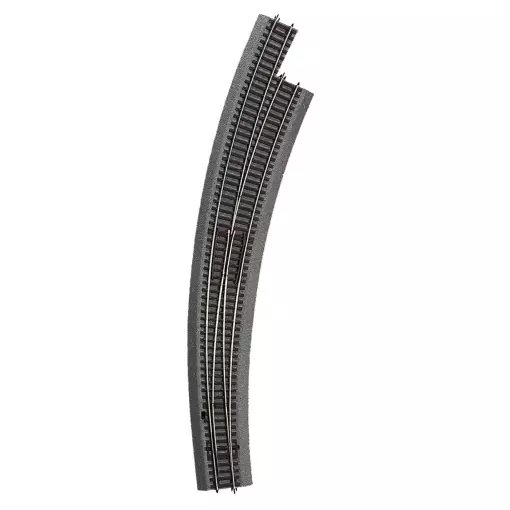 Aiguillage Courbe Long Droite BWr9/10 R9 826.4 mm 30° ROCO 42569 - HO Code 83 [ROCO LINE]