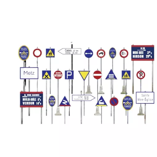 French road signs 1930-40 - Miniart 35645 - 1/35