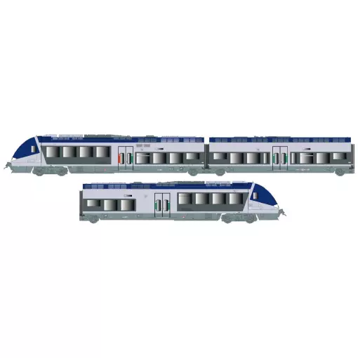 AGC X 76507/76508 Ls Models 10570 - 3R - HO 1/87 - SNCF - EP V / VI