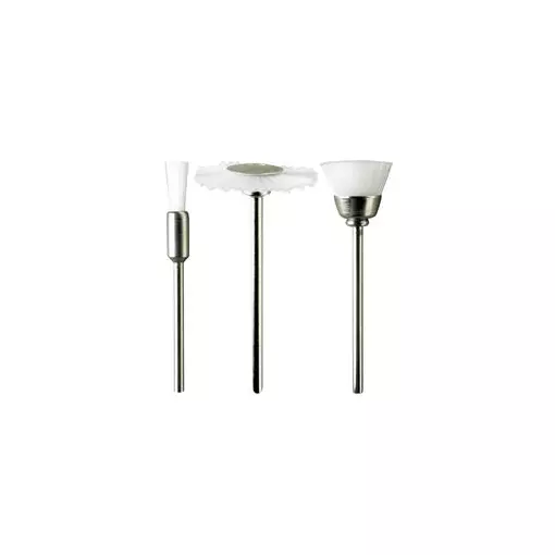 Set 3 brosses en nylon - PG Mini 4170 - Diamètres 5, 12 et 21mm 