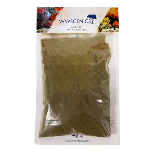 Gazon statique 1 mm Patchy 50 g - wwscenics WSG1039