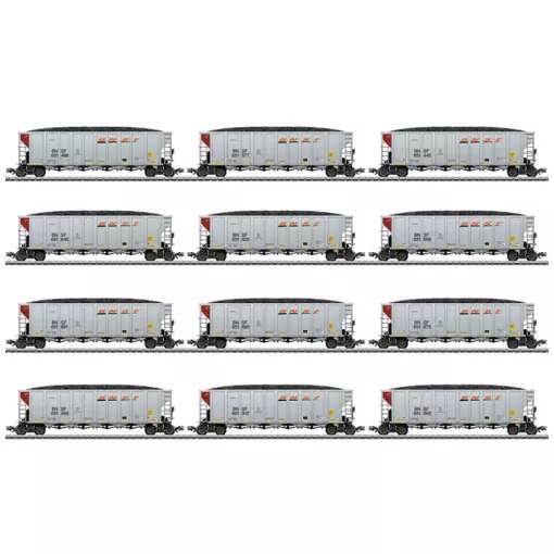Coffret Hopper Car BNSF - MARKLIN 45666 - HO 1/87 - EP VI - 3R