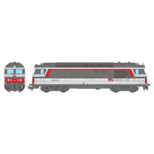 Locomotive diesel BB 67379 CHAMBERY - MULTISERVICE Logo Camillon - Ree Modèles MB247S - SNCF - HO 1/87 - EP. VI - Digital Sound fumigène - 2R