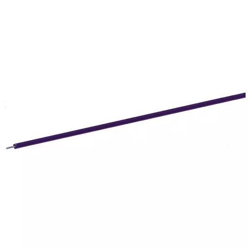 Bobine de Fil Violet - 10m - Section 0.7mm² - Roco 10637 - Toutes Echelles 