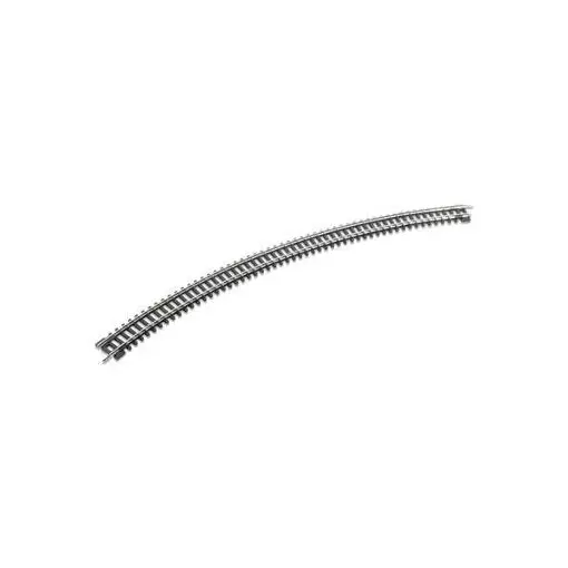 Rail courbe rayon 333.4mm 45° code 80, 8 au cercle - Peco ST19