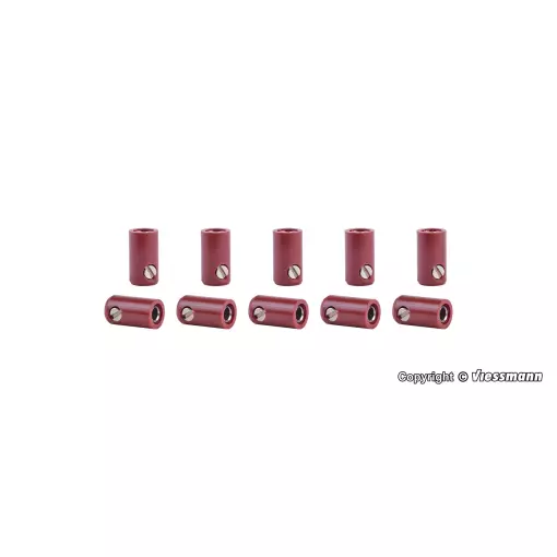 Lot de 10 Manchons - Marron - Viessmann 6882 - Toutes Echelles 