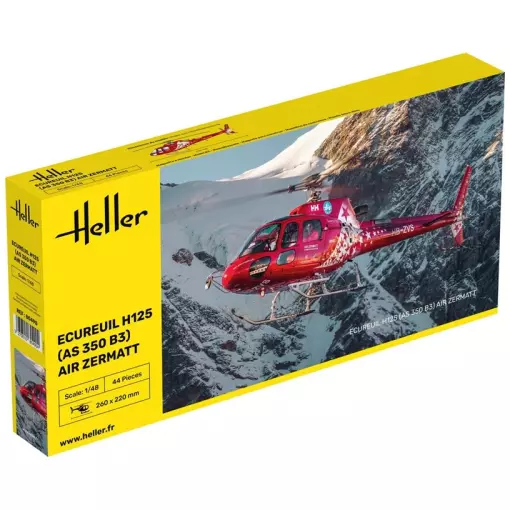 Hélicoptère Ecureuil H125 (AS 350 B3) Air Zermatt - Heller 80490 - 1/48