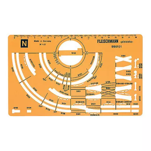 Modello di tracciatura N FLEISCHMANN 995101 - N 1 : 160