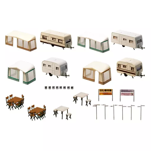 Kit caravan da campeggio FALLER 130503 - HO 1/87