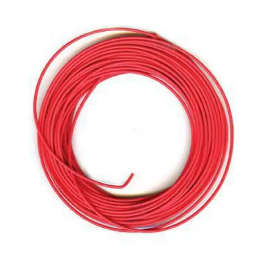 Red wire 0.2 mm square, length: 7 metres