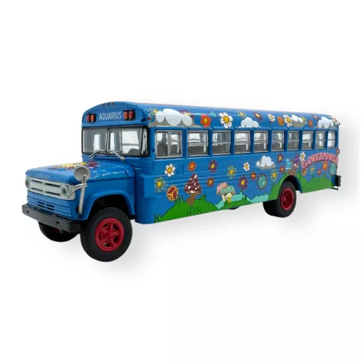 Dodge S 600, Hippie Bus, 1970 - Brekina 61333 - HO 1/87