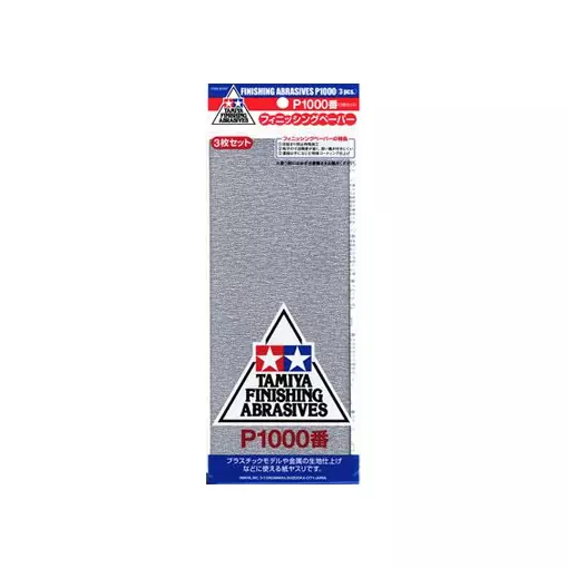 Pack of 3 P1000 Sanding Papers - Tamiya 87057