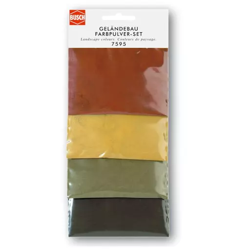 Poudre de coloration pour mortiers - Busch 7595 - 4x25g