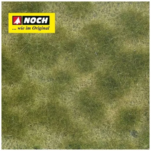 Feuille/tapis herbe 120 x 180 mm Vert beige NOCH 07253 - HO 1/87 - Détaillé