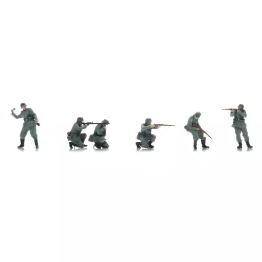 L'infanterie de la Wehrmacht sous le feu - 6 personnages - ARTITEC 5720006 - 1/72  