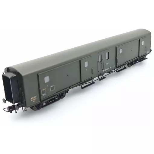 Furgoneta Bogie Metálica ex-PLM - Verde Con Luces - REE MODELES VB363 - HO 1/87