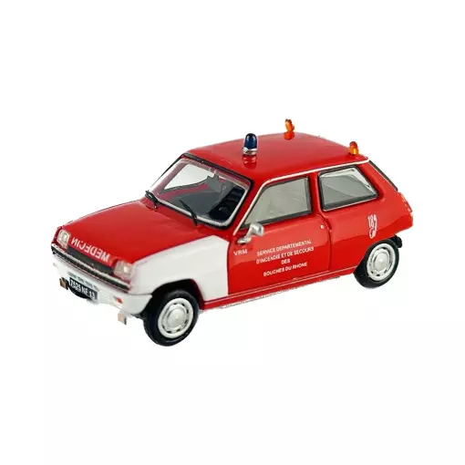  Voiture Renault R5 TL 1972 MEDECIN-POMPIER - REE MODELES CB 145 - HO 1/87