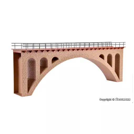 Modello di ponte ferroviario in mattoni Vollmer 42549 - HO 1/87