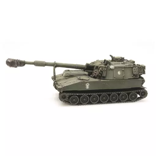 Chargement de Train M109 A2 - Armée Suisse - Artitec 6870155 - HO 1/87