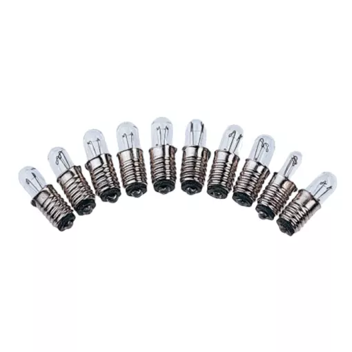 Pack of 10 spare bulbs Piko 55758- HO 1/87 - 19 V