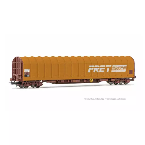 Wagon baché "FRET" type Rils - JOUEF HJ6315 - SNCF - HO 1/87 - EP. IV-V - 2R