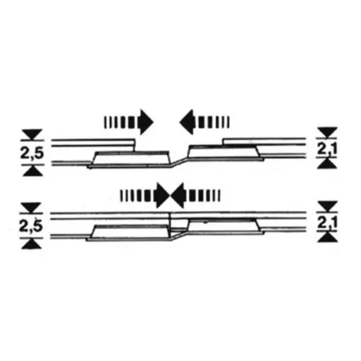 Set van 20 overgangstukken - Fleischmann 6437