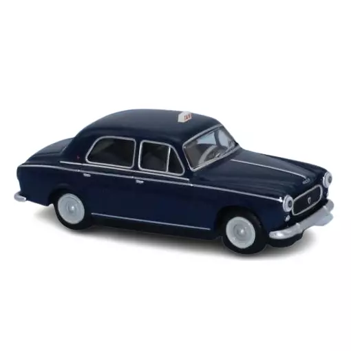 Voiture TAXI Peugeot 403.7 limousine, 1960 bleu amiral SAI 6240 - HO 1/87