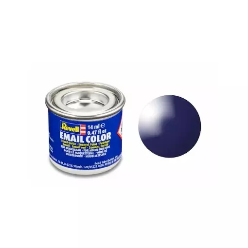 Peinture Émail Revell Bleu Nuit Brillant RAL 5022; 14ml - REVELLE 32154