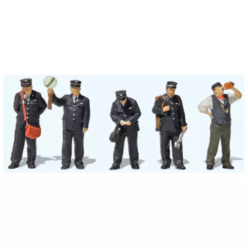 Employés ferroviaires - Preiser 10814 - HO 1/87