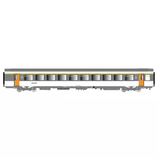 Voiture voyageurs Vtu A10tu, Corail, logo Nouille - LS Models E101 - HO 1/87 - SNCF - Ep IV - 2R