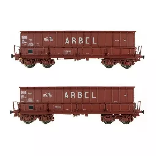 Set de 2 wagons tombereaux ARBEL - LS Models 90803 - HO 1/87 - SNCF - Ep V/VI - 2R