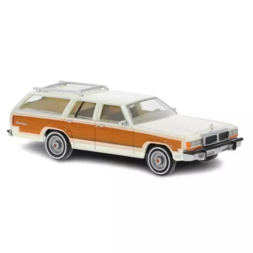 Ford LTD Country Squire car, beige and orange livery BREKINA 19626 - HO : 1/87 -