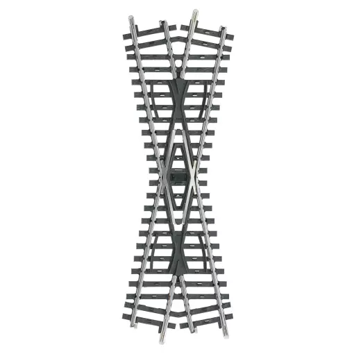 Croisement non ballasté - Marklin 2259 - HO 1/87 - Code 83 - Voie K - 3R - Longueur 168.9 mm