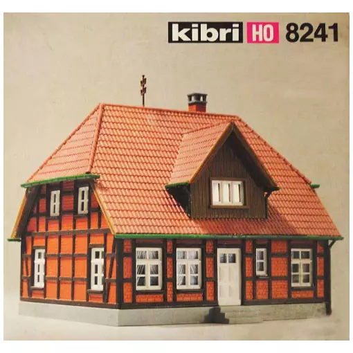 Typisch Elzasser bakstenen huis HO 1/87 - Kibri 38241