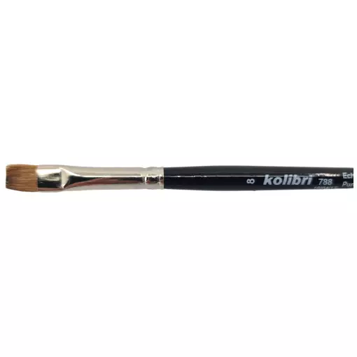 Selected Kolinsky Bristle Brush - Lacquered Handle N°08 - KOLIBRI 788/08