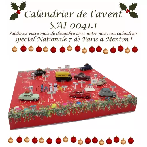 Calendrier de l'avent spécial Nationale 7 - Noël - SAI 0041.1 - HO 1/87