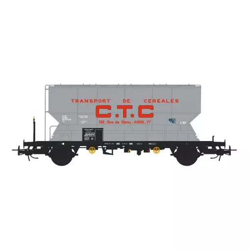 Wagon céréalier CTC - Sudexpress SUD933203 - HO 1/87 - SNCF - EP III - 2R