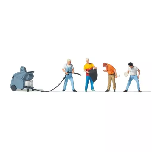A la station de lavage - HO 1/87 - PREISER 10708