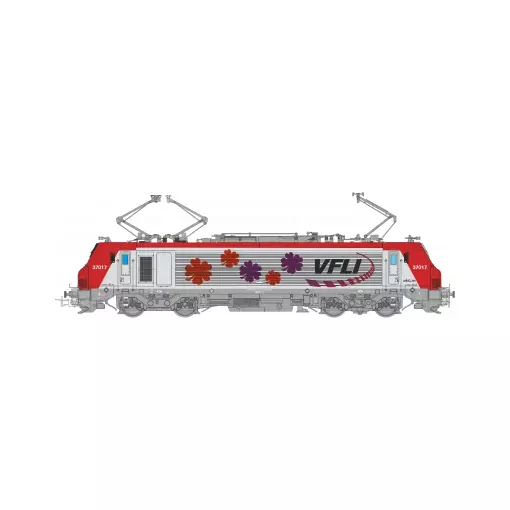 Locomotive Electrique Akiem BB 37017 - VFLI - Oskar 3704DCCS - HO 1/87 - EP.VI - DCC Sound 