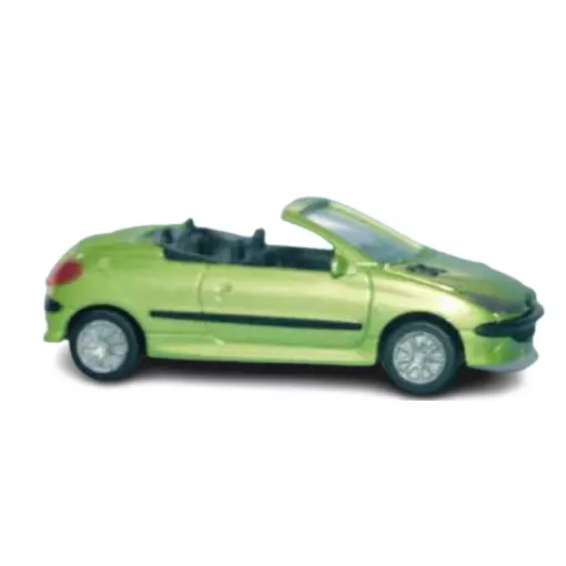 Peugeot 206 cabriolet - Maori green metallic - SAI 2196 - HO 1/87