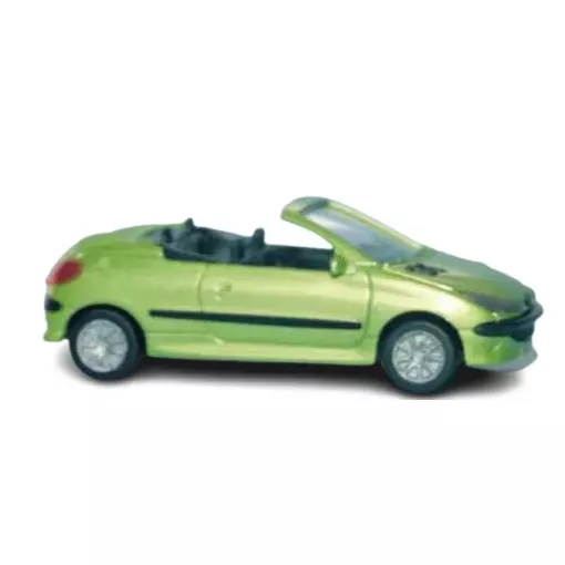 Peugeot 206 Cabriolet - Maori Grün metallisiert - SAI 2196 - HO 1/87