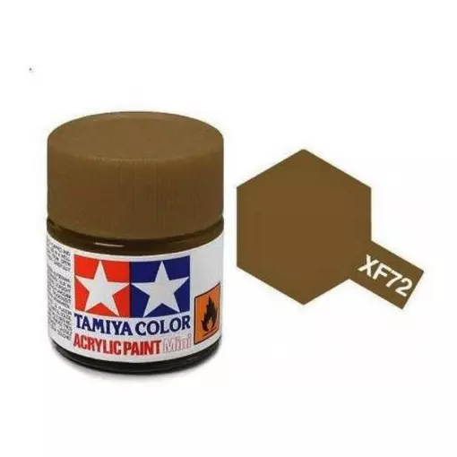 Peinture acrylique - couleur Brun JGSDF MAT XF72 - TAMIYA 81772 - 10ml