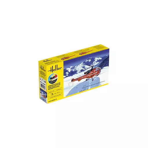 Hélicoptère "Alouette III" - Sécurité Civile - Heller 56289 - 1/72