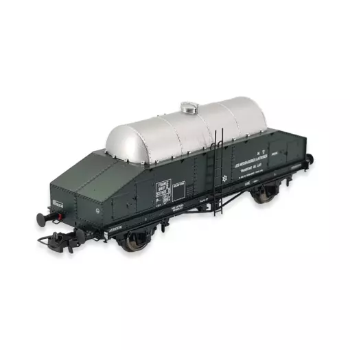 Milchwagen Edelstahl Novateur Modelle 50000 grün lackiert - HO 1/87 - SNCF - EP III