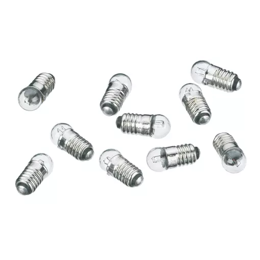 10 lampes à vis 19V- E5,5 - LGB E600100 - HO 1/87