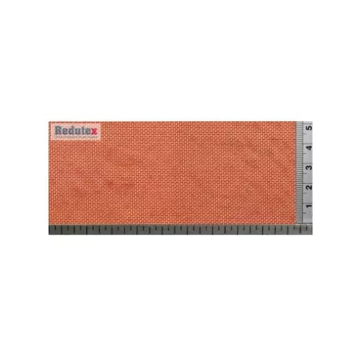 Plaque de décors - Redutex 160LD112 - N 1/160 - Brique plain