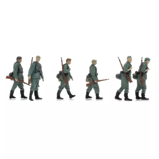 Infanterie de la Wehrmacht marchant - 6 personnages - ARTITEC 5720003 - 1/72 