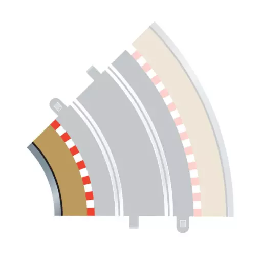 Bordure Extérieur Courbe - SCALEXTRIC - C8225 - 1/32